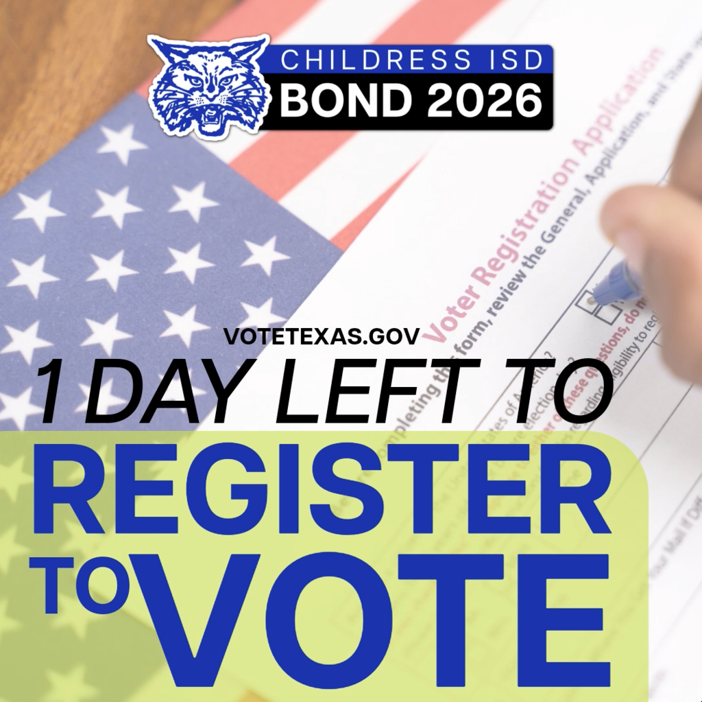One day left to register to vote.