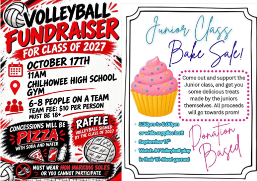 Fundraisers - Fall 2026