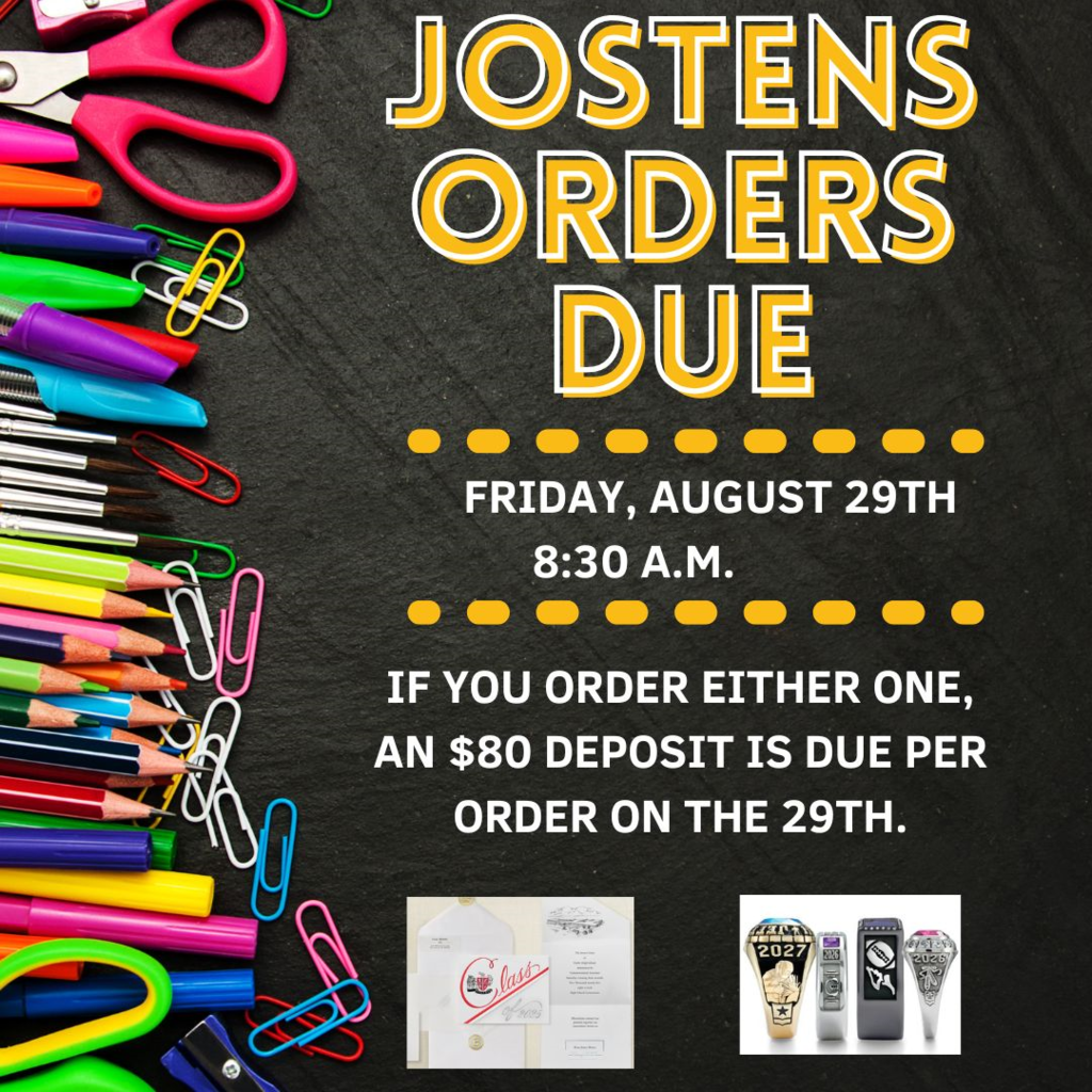 Jostens Order Due Date