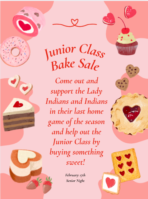 Junior Class Bake Sale