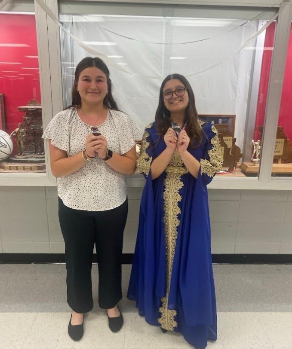 Bailey Coulter and Nissen Elleuch with their Speech and Debate Medals from District Speech and Debate in Warrensburg