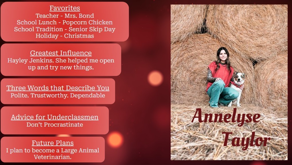 Annelyse Taylor's Senior Spotlight
