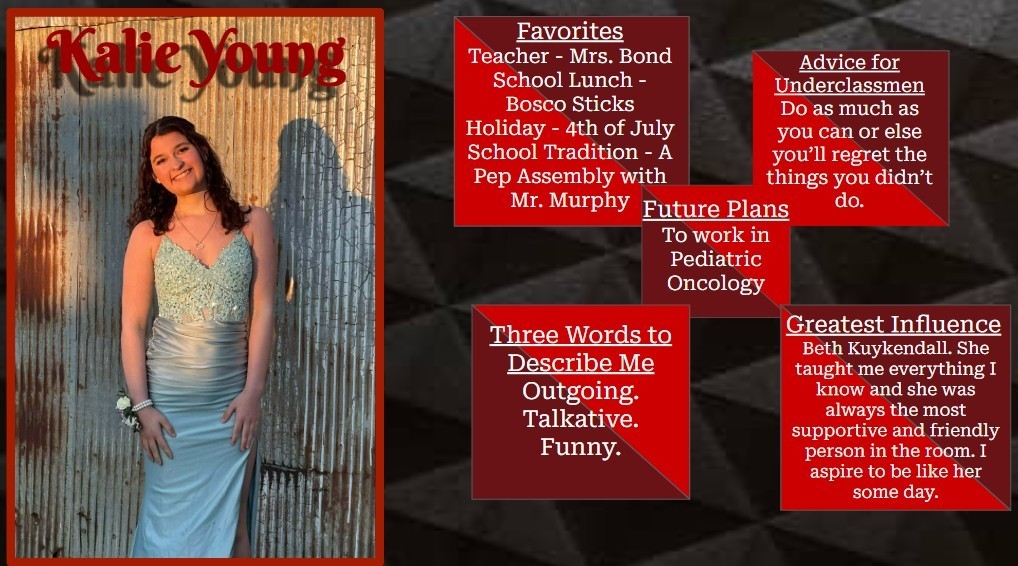 Kalie Young's Senior Spotlight