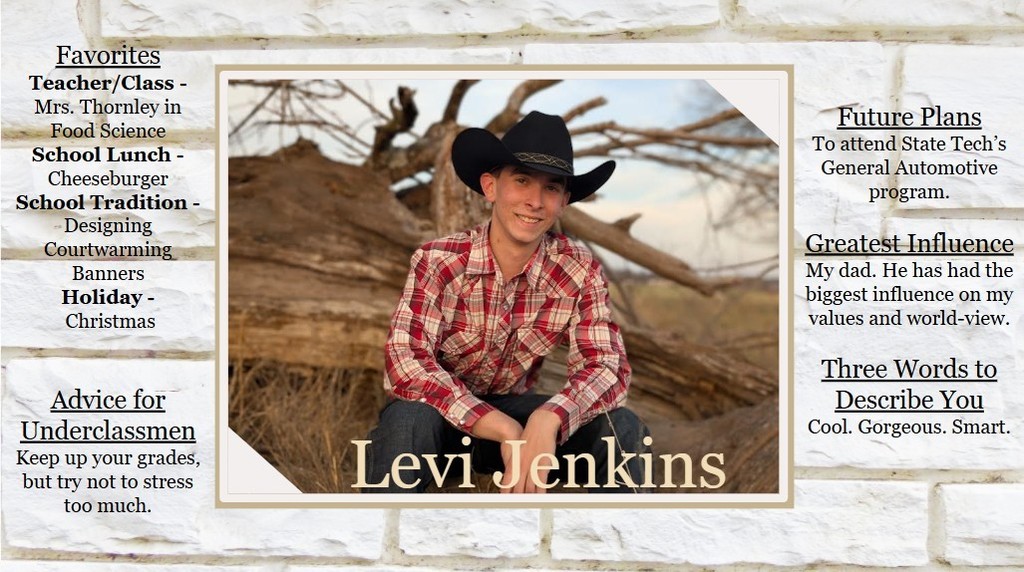 Levi Jenkins' Senior Spotlight