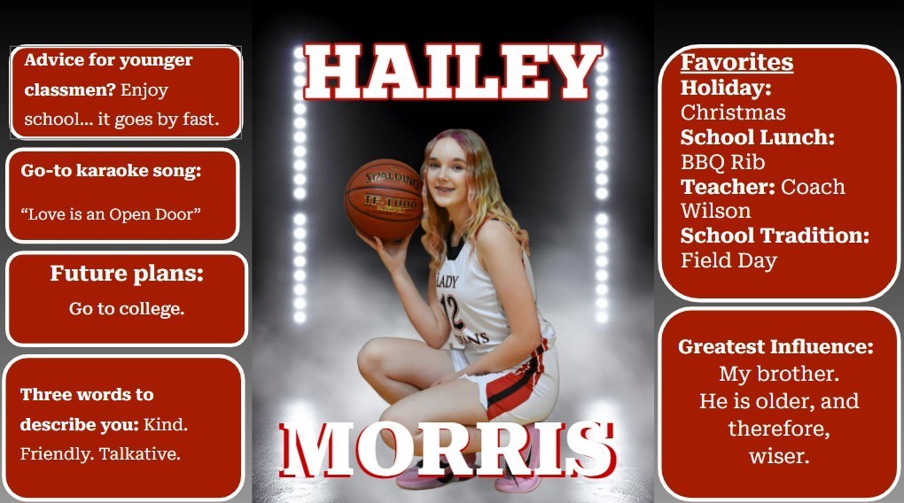 Hailey Morris' Senior Spotlight