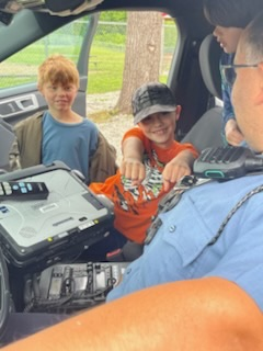 looking into the car
