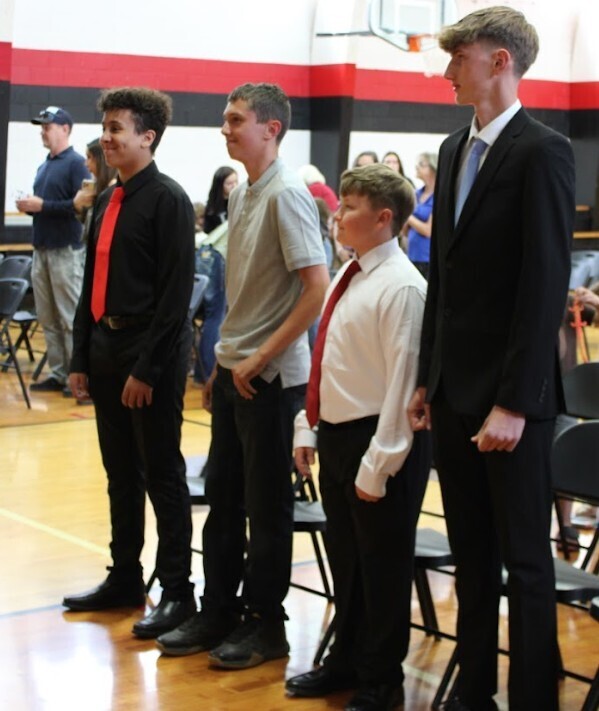 At the ceremony