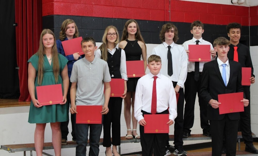 After receiving their certificates
