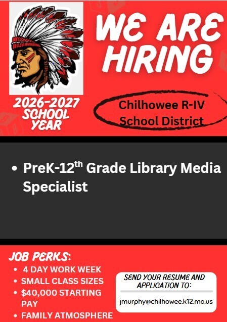 2026-2027 Library Media Specialist Job Opening