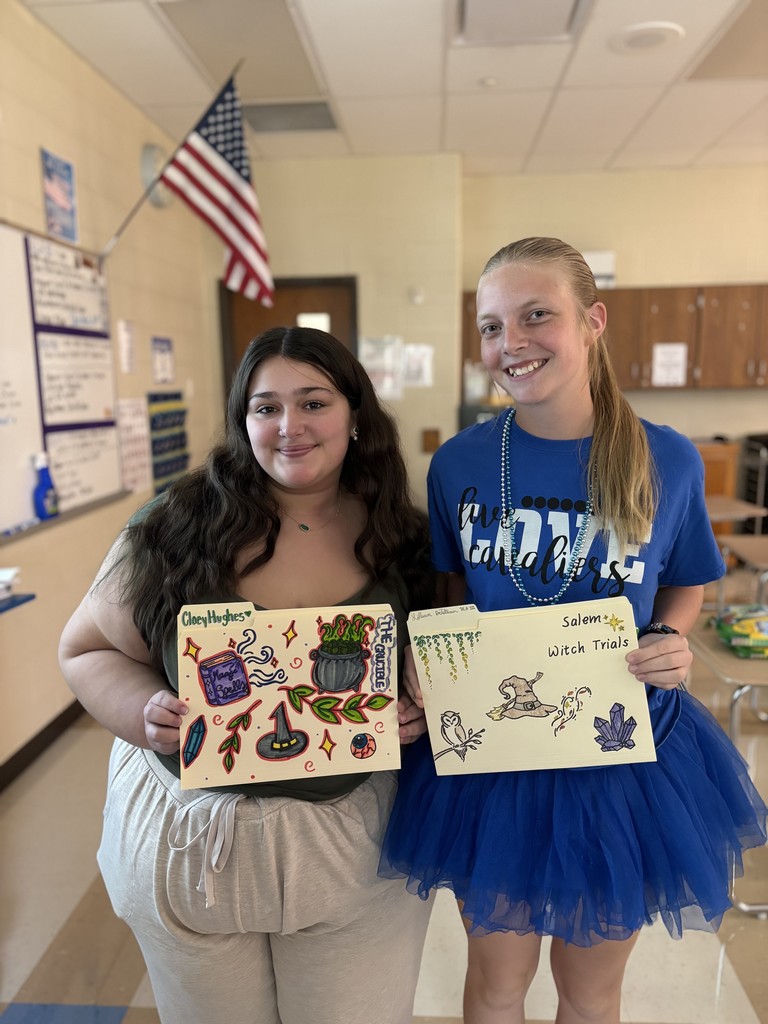 Folder photos for research leading into reading the Crucible