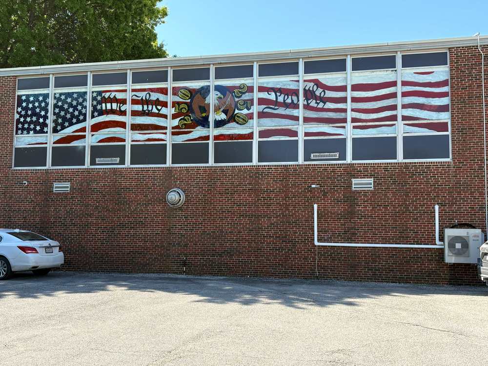 Patriotic Window at CMS