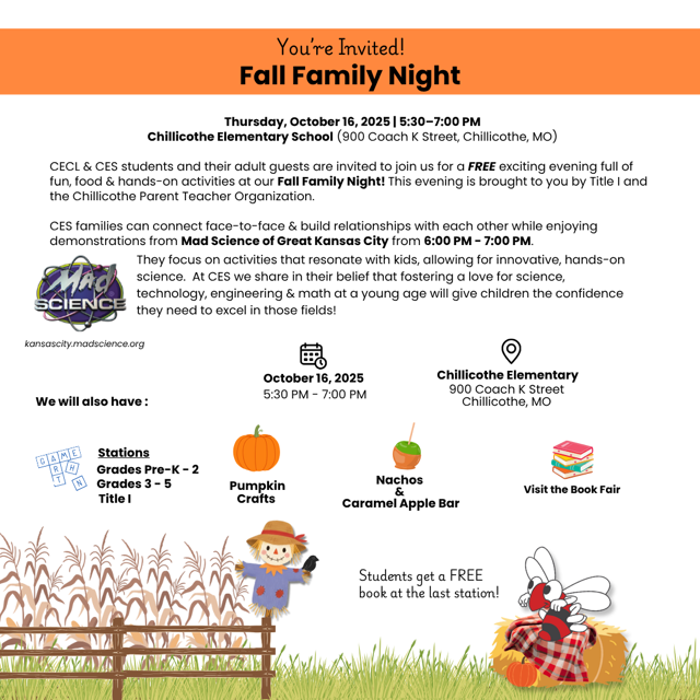Fall Family Night at CES