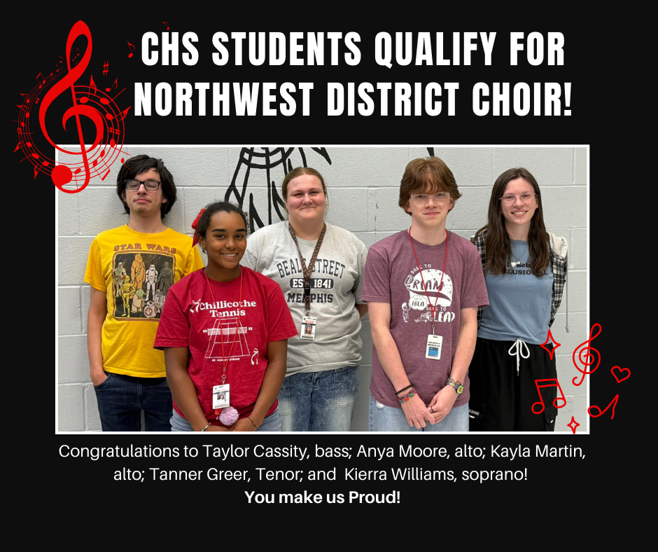 CHS Students Qualify for District Choir!