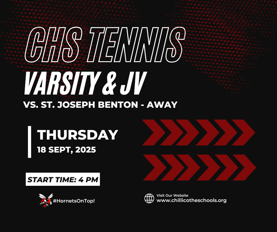 CHS Girls Tennis vs. St. Joseph Benton at 4 PM on 09/18/2025