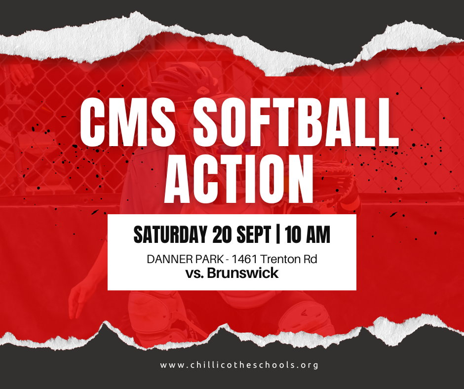 CMS A/B Softball vs. Brunswick Saturday, Sept. 20th at 10 AM.