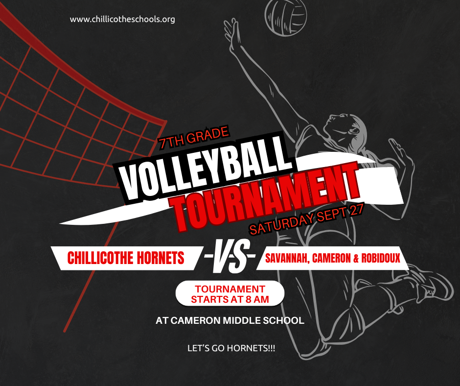 7th Grade Volleyball tournament at Cameron Middle School Saturday, Sept. 27th