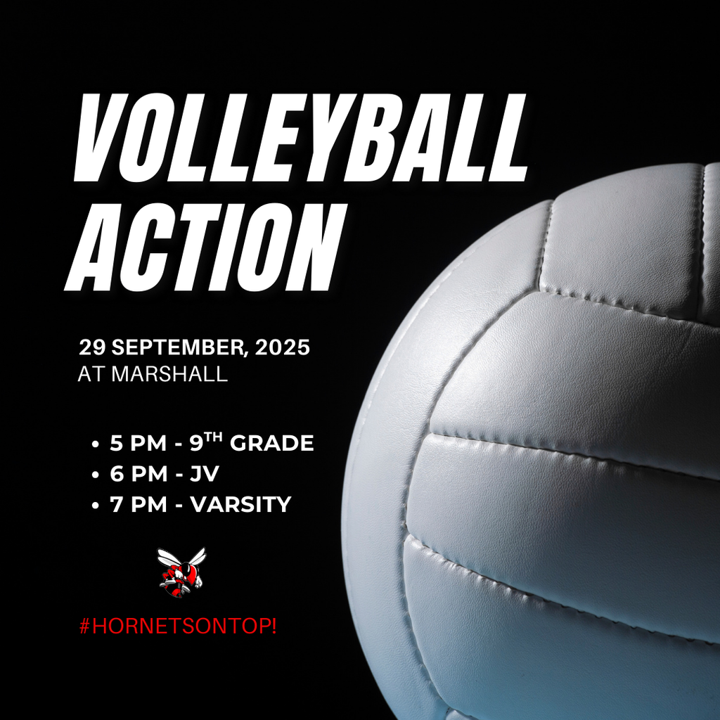 CHS Volleyball vs. Marshall Monday, Sept. 29th at 5 PM, 6 PM and 7 PM.