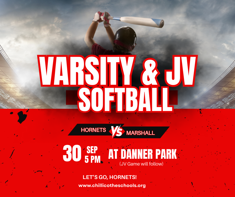 CHS Varsity & JV Softball vs. Centralia Tuesday, Sept. 30th at 5 PM at Danner Park. JV Game will follow.