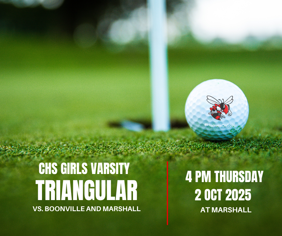 CHS Girls Varsity Golf triangular vs. Boonville & Marshall 4 PM Thursday, 10/02/2025 at Marshall