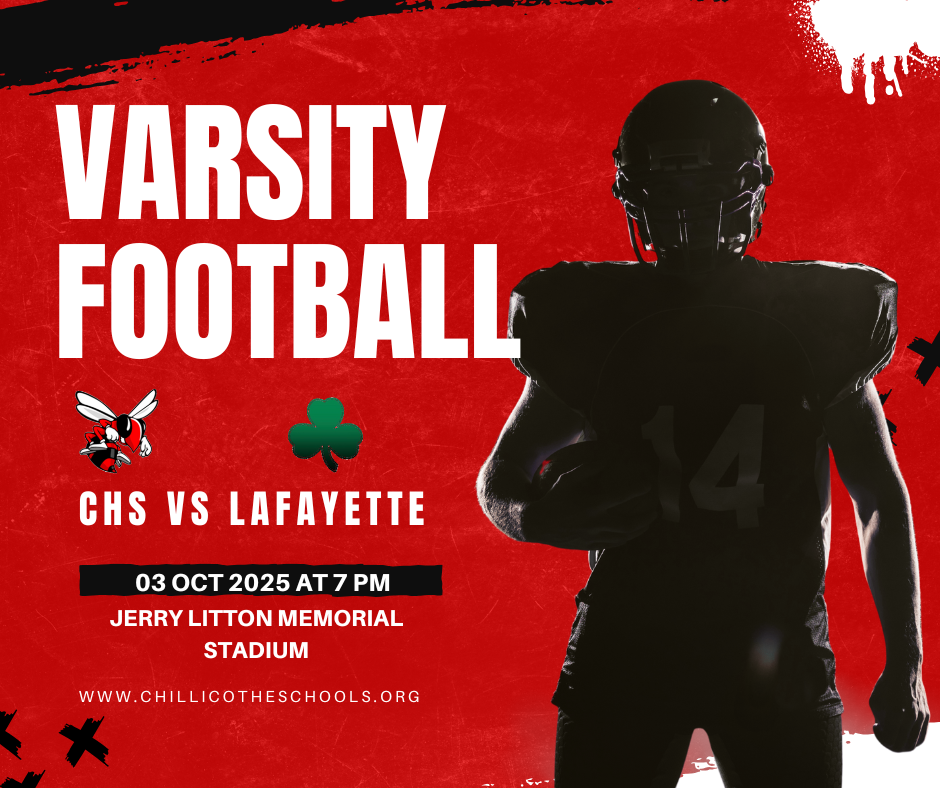 CHS Varsity Football vs. Lafayette Friday, Oct. 3 at Jerry Litton Memorial Stadium at 7 PM.