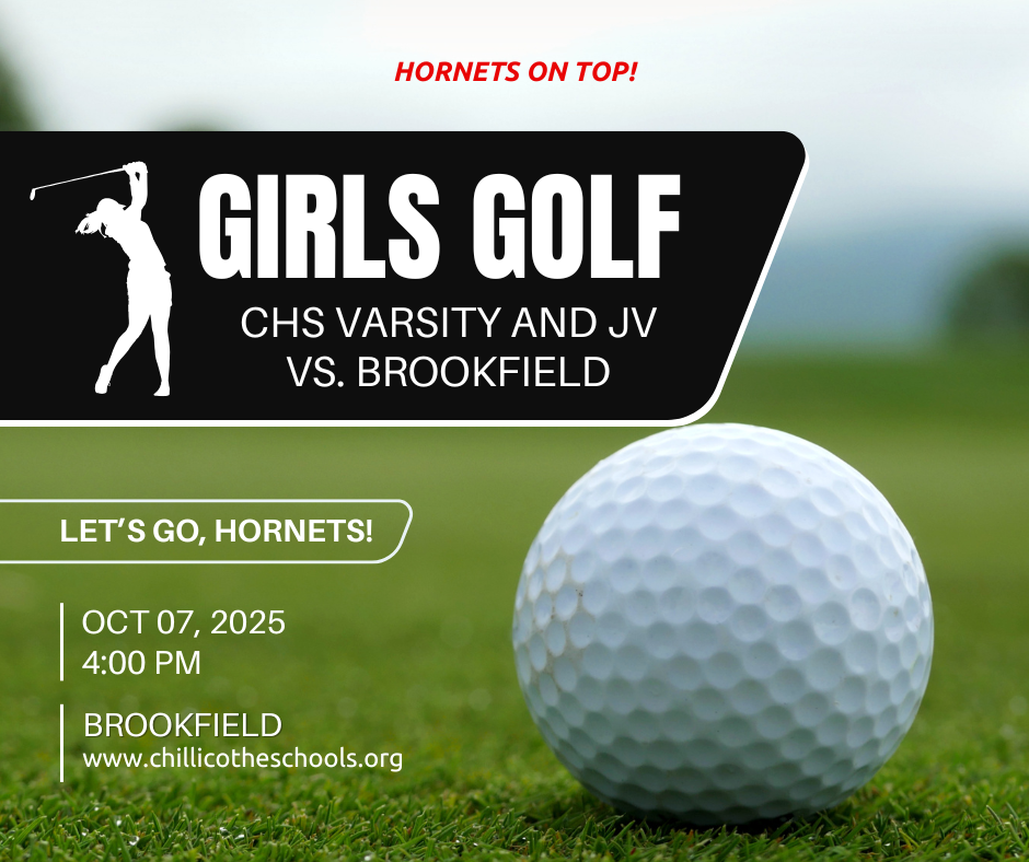 CHS Varsity & JV Girls Golf vs. Brookfield at Brookfield Tuesday, Oct. 7th at 4 PM.