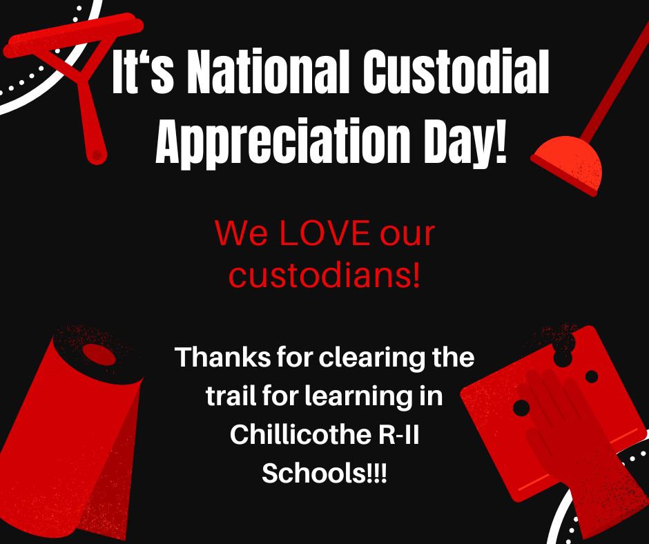 National Custodial Appreciation Day is today! We love our custodians!
