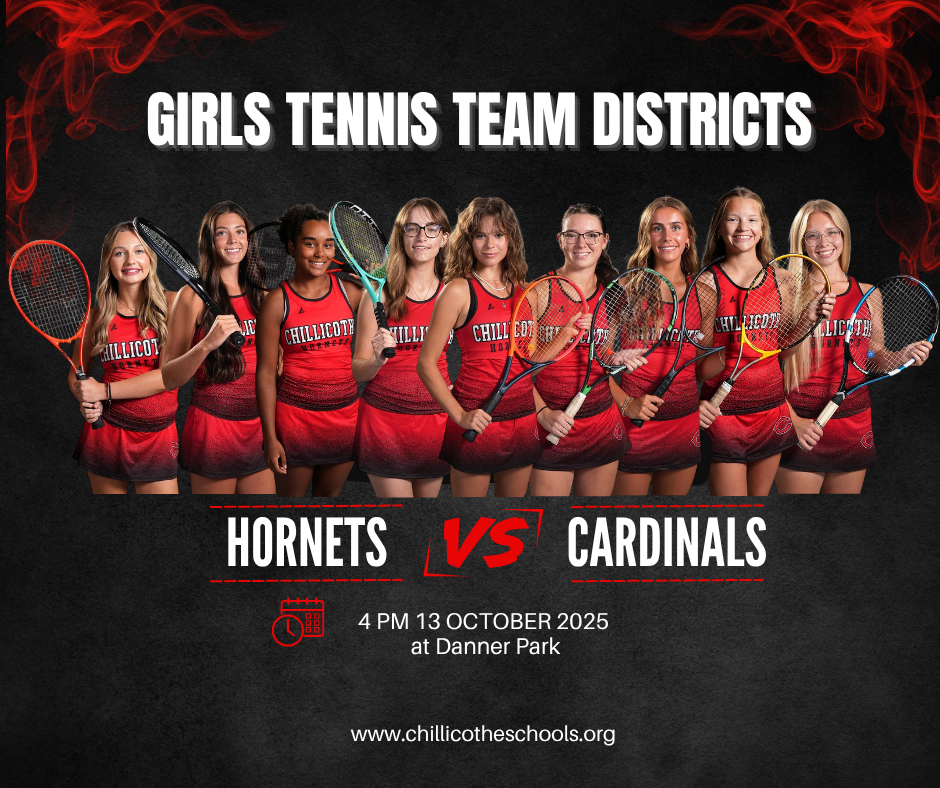 CHS Girls Tennis team vs. Benton Cardinals tomorrow (Monday), Oct. 13 at 4 PM at Danner Park.
