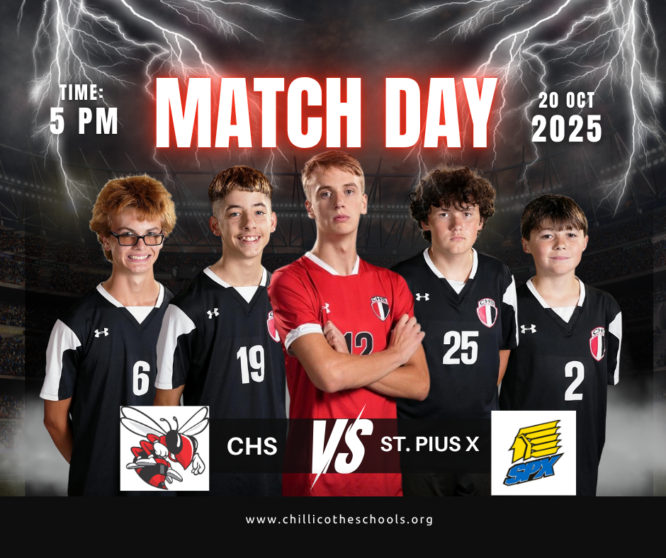 CHS Soccer vs. St. Pius X Monday, Oct. 20, 2025 at 5 PM at St. Pius X.