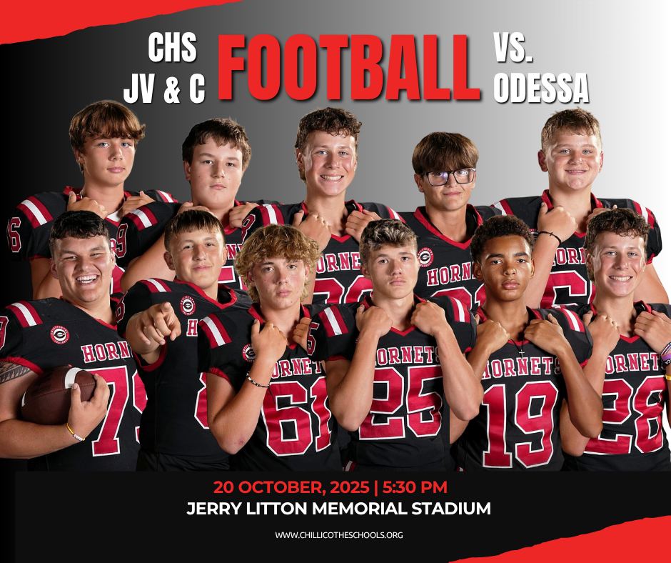 CHS JV & C Football Game vs. Odessa Monday, Oct. 20 at 5:30 PM at Jerry Litton Memorial Stadium