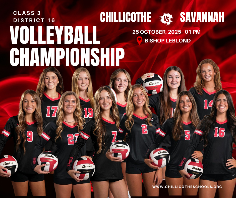CHS Varsity Volleyball vs. Savannah Saturday, Oct. 25 at Bishop LeBlond for the Class 3 District 16 Championship Game.