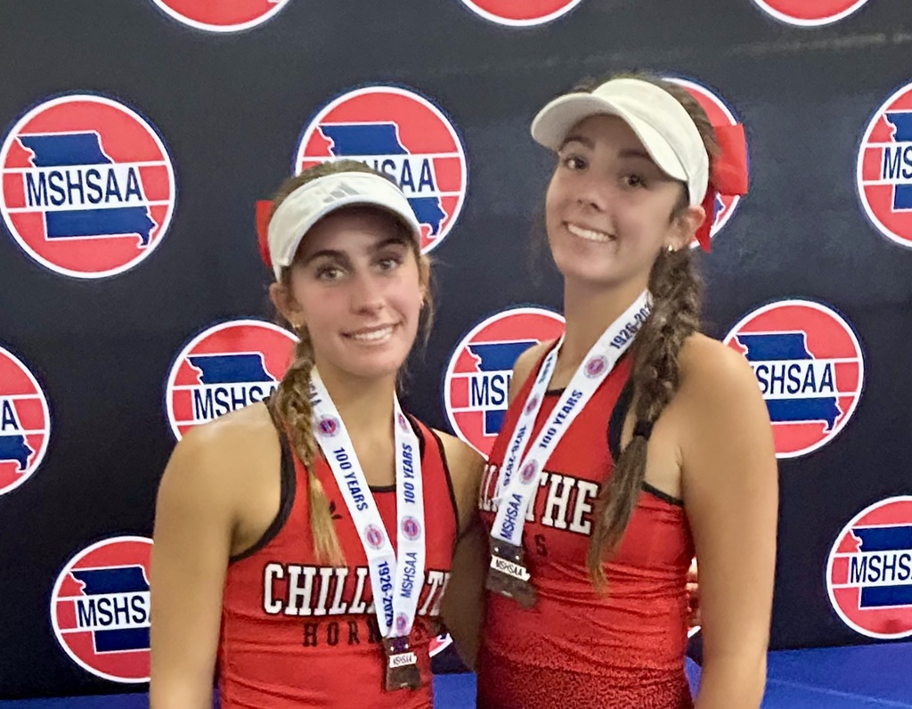 Lydia Bonderer and Lexy Smith place 8th in the Class 3 State Doubles touranment today!