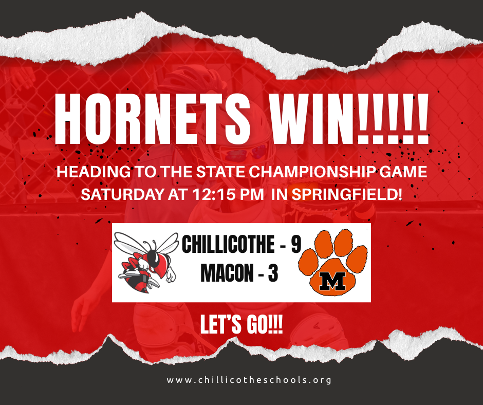 Hornets Win!!! Heading to the State Chapionship Game Saturday at 12:15 PM in springfield! Let's Go!