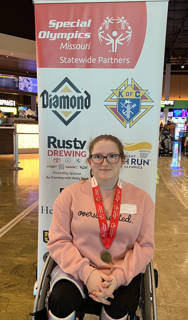 Faith Parrack-renfro - first place at the Special Olympics State Bowling Competition.