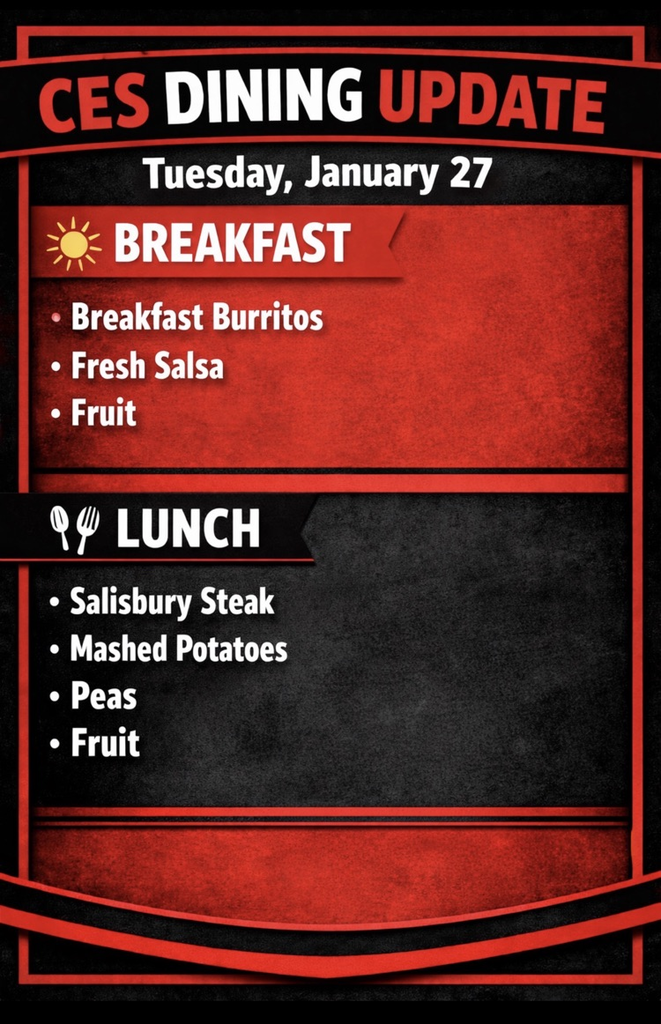 menu update