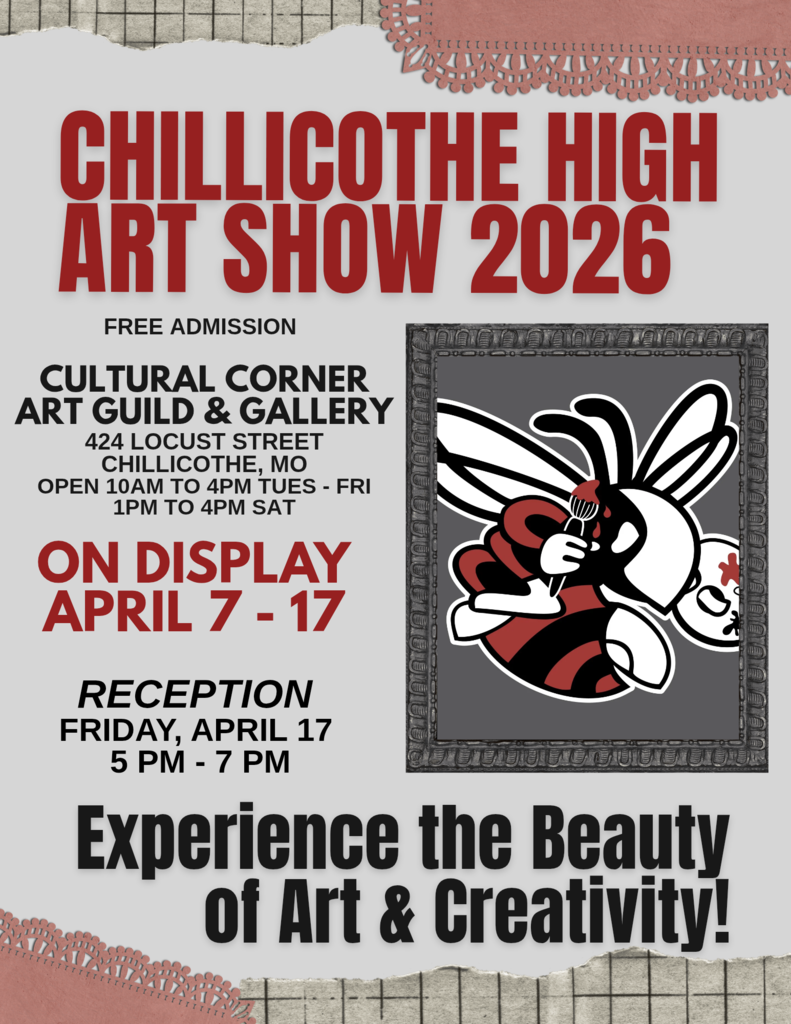 Please stop by the Cultural Corner Art Guild and Gallery to see the High School District Art Show... and to vote for the People's Choice Award! 