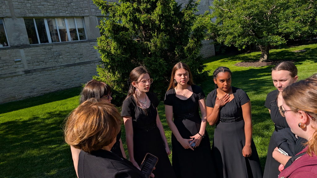 Practicing at the State Music Festival