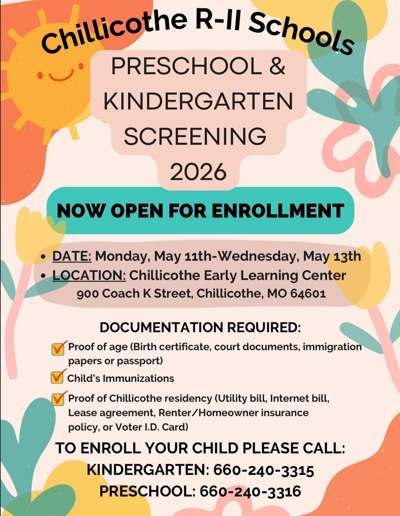 It's Time for Preschool and Kindergarten Screenings! Schedule your child's screening today!