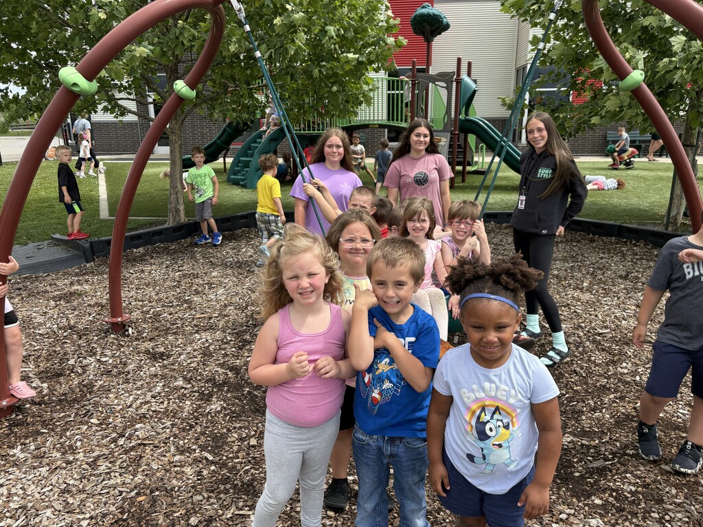 A group of Summer School students at the CES Playground.