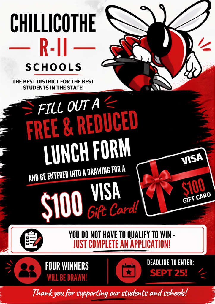 Chillicothe R-II Schools Free & Reduced Lunch Promotion