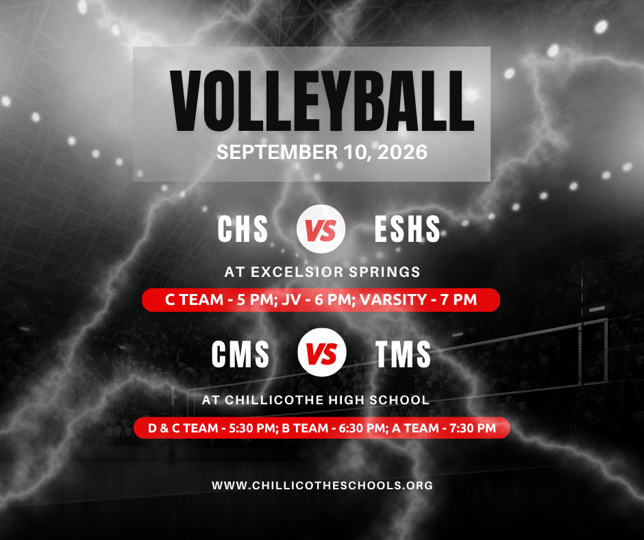 Big day for Hornets Volleyball! Our HS teams are at Excelsior Springs today with action starting at 5 PM. MS Volleyball hosts Truman Middle School in the HS gym—first serve at 5:30 PM. Come cheer on our Hornets!