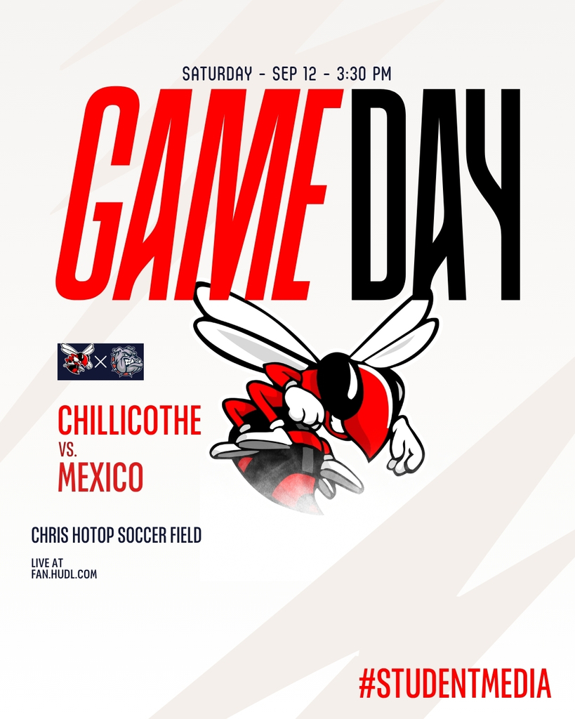 Chillicothe Hornets soccer game day against Mexico at 3:00 pm