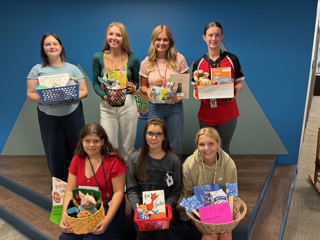 ECP Students with their books.