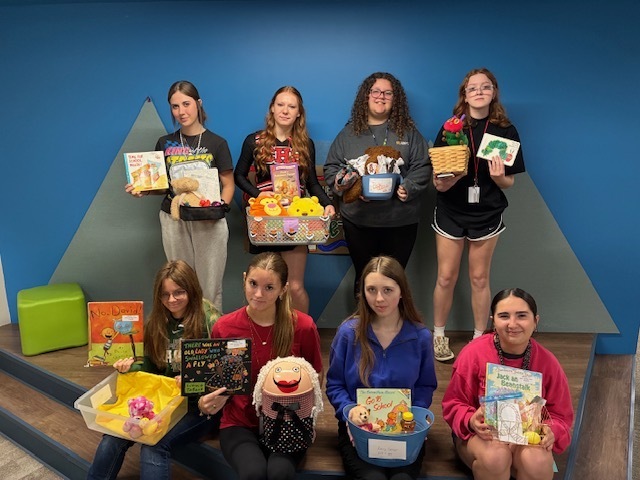 ECP Students with their books.