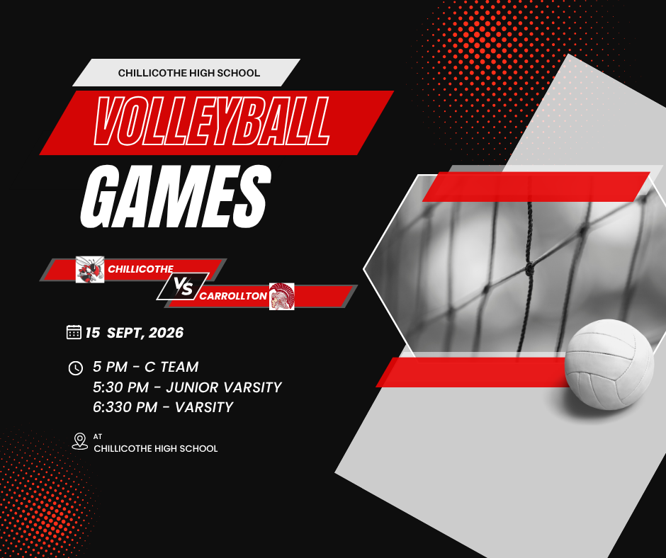 CHS Volleyall Games Chillicothe vs Carrollton 15 Sept. 2026