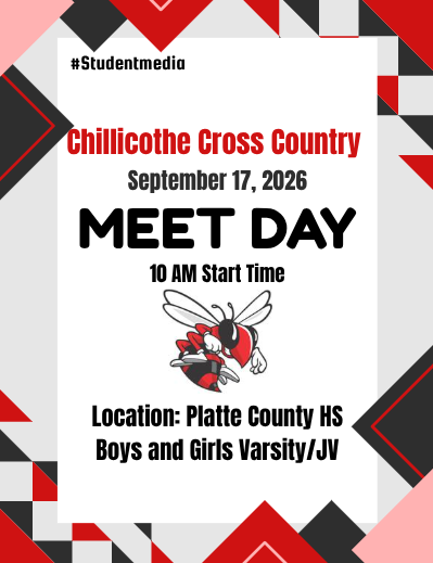 Chillicothe High School Cross Country. Thursday September 17, 2026. At Platte County High School, V/JV Boys and Girls start time at 10 AM.