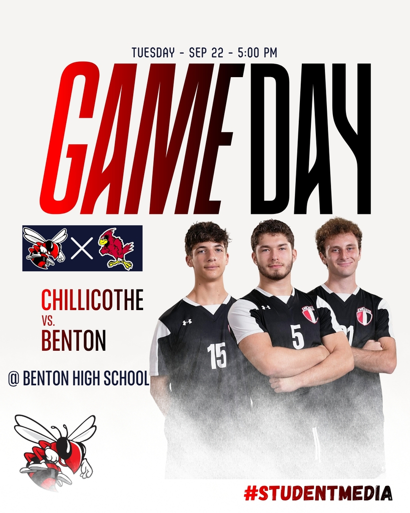 Chillicothe Hornets soccer game today against Benton at Benton Highschool at 5:00 pm