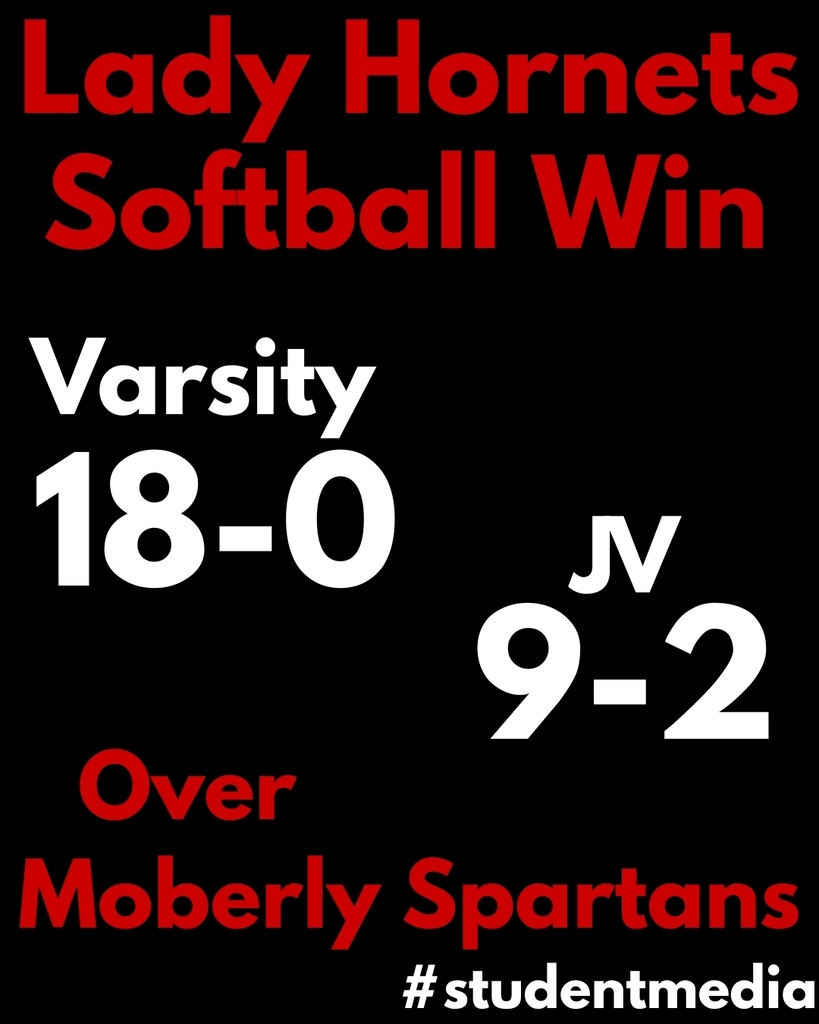 Lady Hornets Softball Win