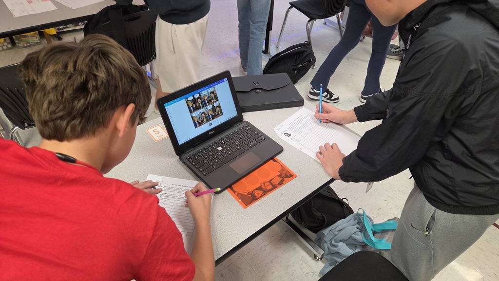 CHS Spanish students working in class.