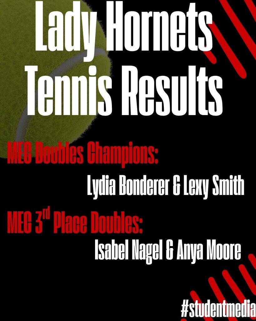 Lady Hornets Tennis at MEC Tournament Results 