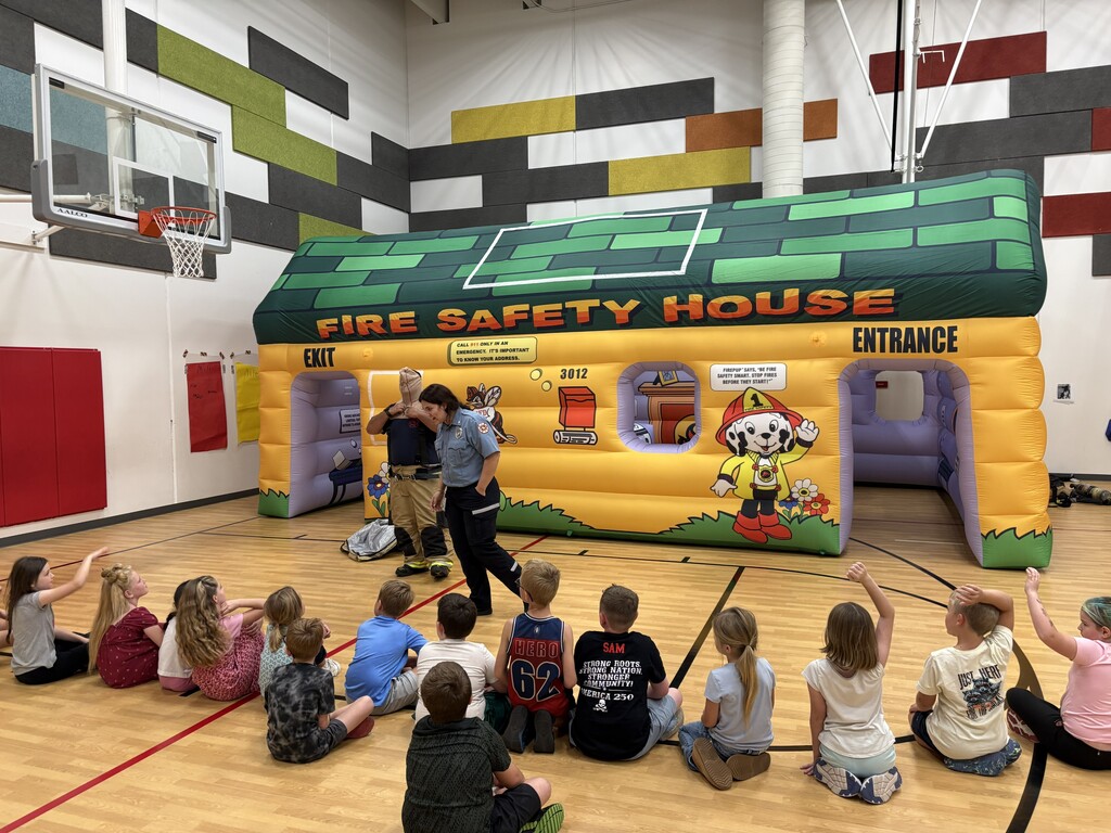 Local First responders talked to CES students about fire safety today at CES.